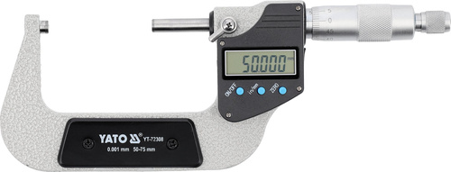 Yato YT-72308 Cyfrowy mikrometr elektroniczny zewnętrzny 50-75 mm / 0.001mm